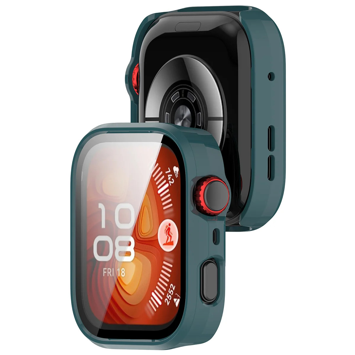 Etui z wbudowanym szkłem Bizon Case Watch Adamo do Huawei Watch Fit 5 Pro
