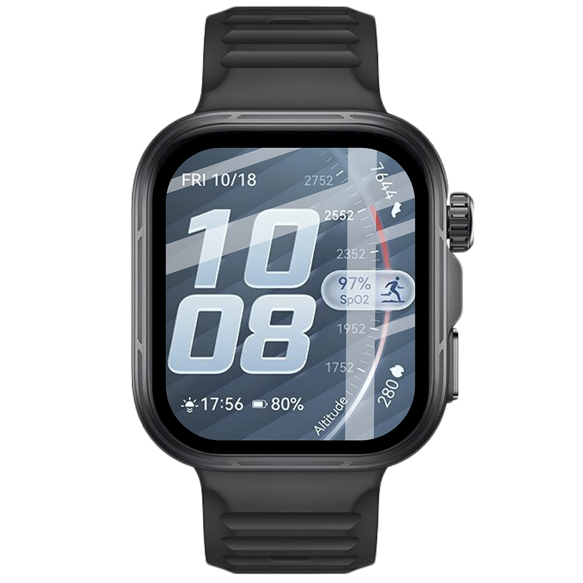 Szkło hybrydowe z czarną ramką idealnie dopasowane do Huawei Watch Fit 5 Pro