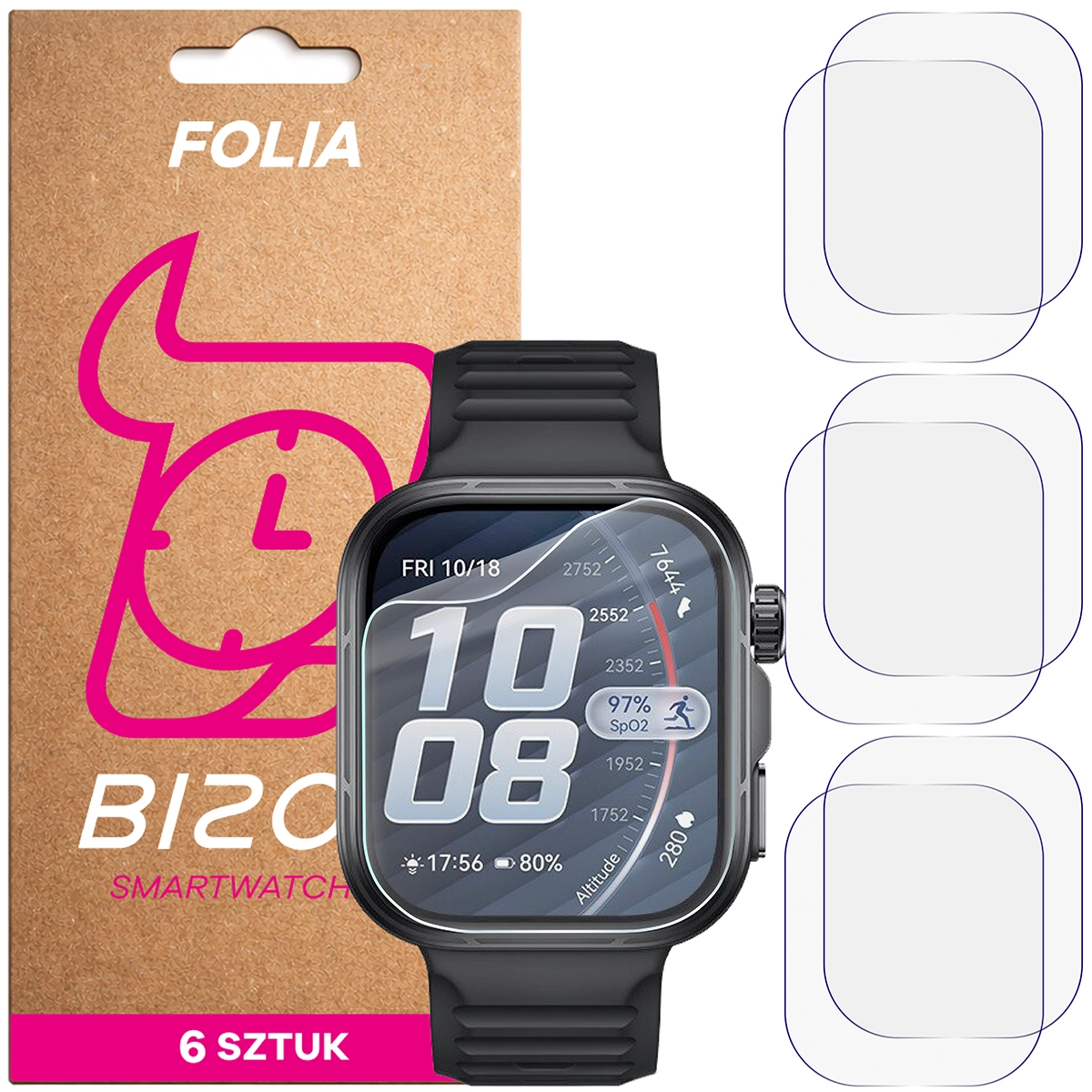 Bizon Watch Film HydroFlex hydrogel film for Huawei Watch Fit 5 Pro
