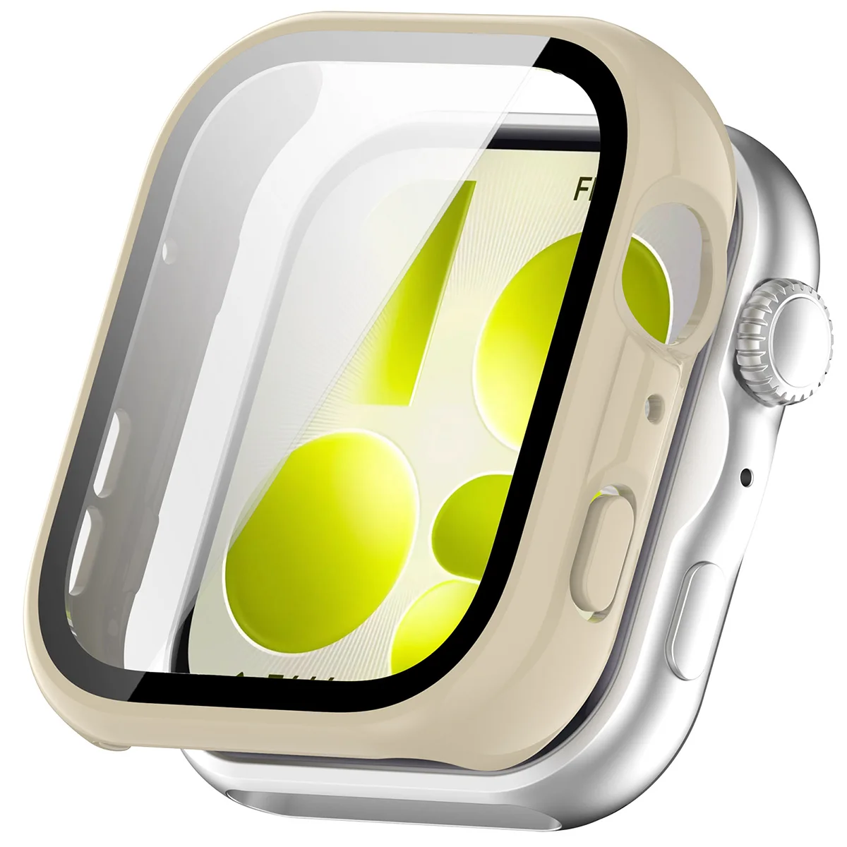 Visualization of applying the Bizon Case Watch Adamo to Huawei Watch Fit 5