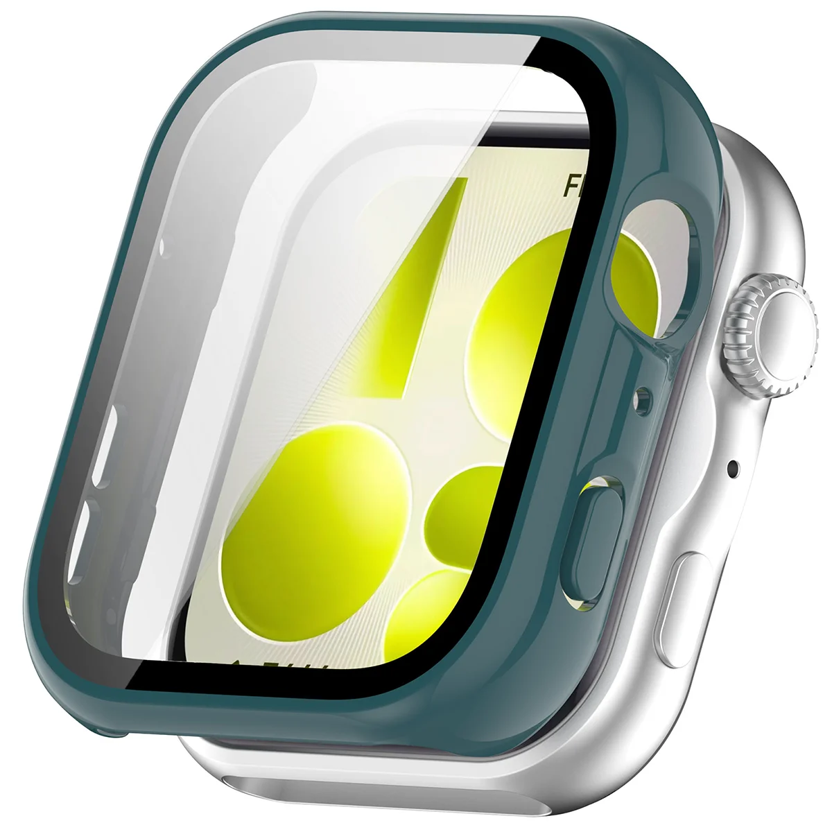 Visualization of applying the Bizon Case Watch Adamo to Huawei Watch Fit 5