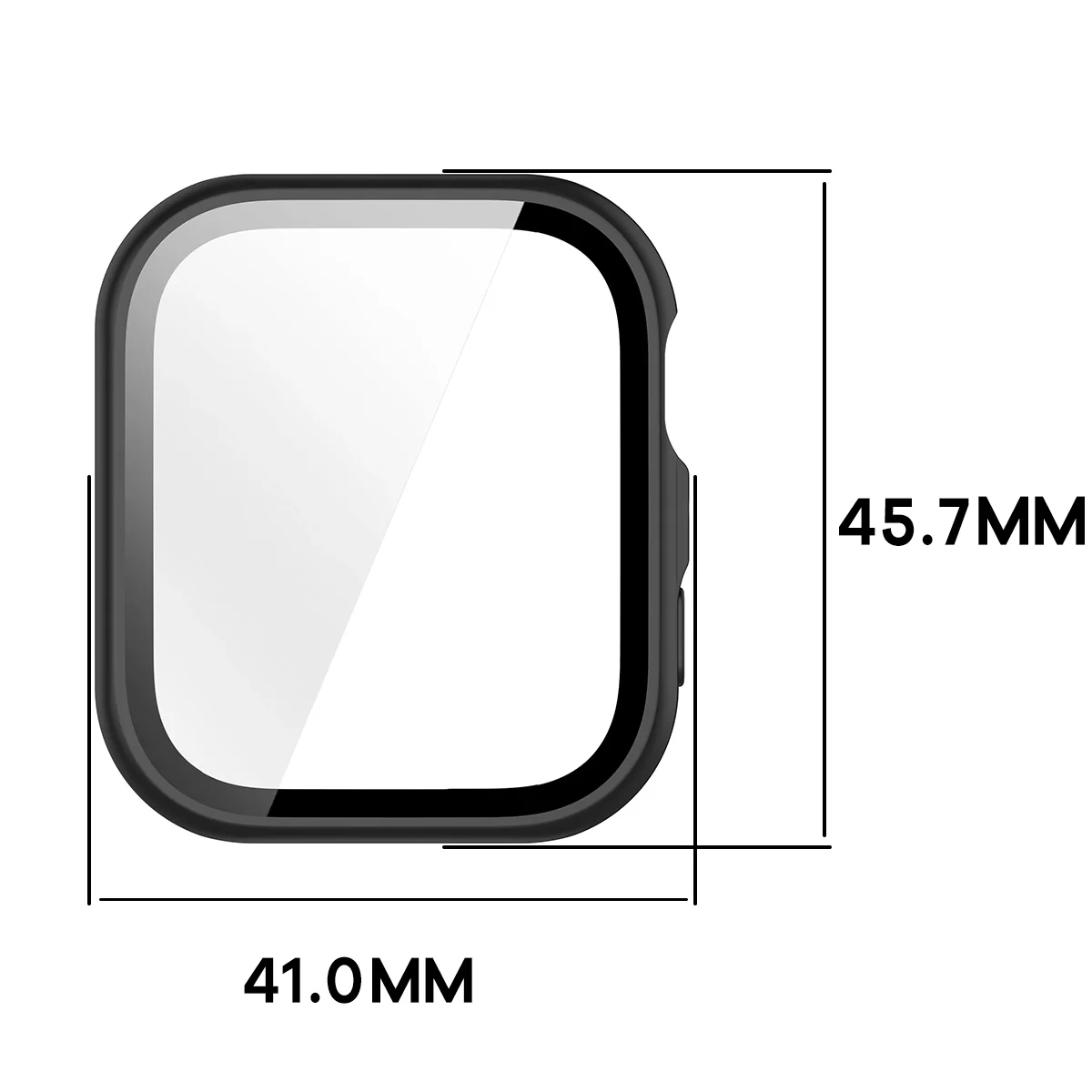 Dimensions of the Bizon Case Watch Adamo for Huawei Watch Fit 5