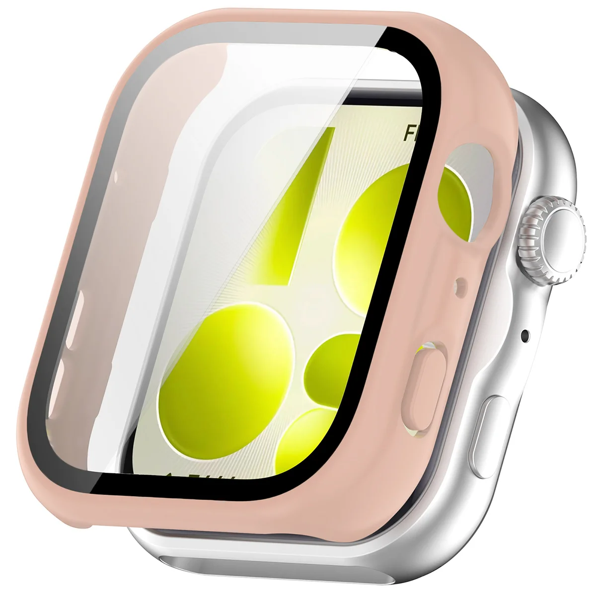Visualization of applying the Bizon Case Watch Adamo to Huawei Watch Fit 5