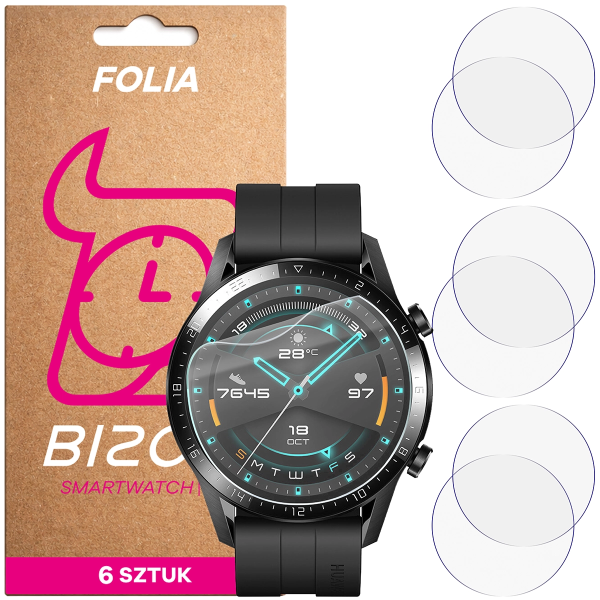 Bison Hydrogel Film HydroFlex for Huawei Watch GT 2 46 mm