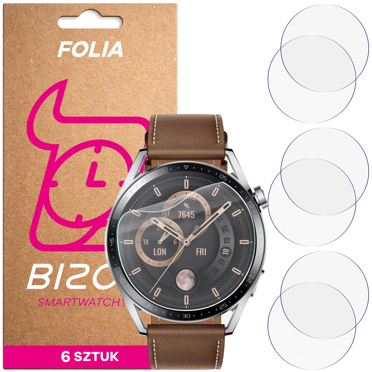 Bison Hydrogel Film HydroFlex for Huawei Watch GT 3 46 mm