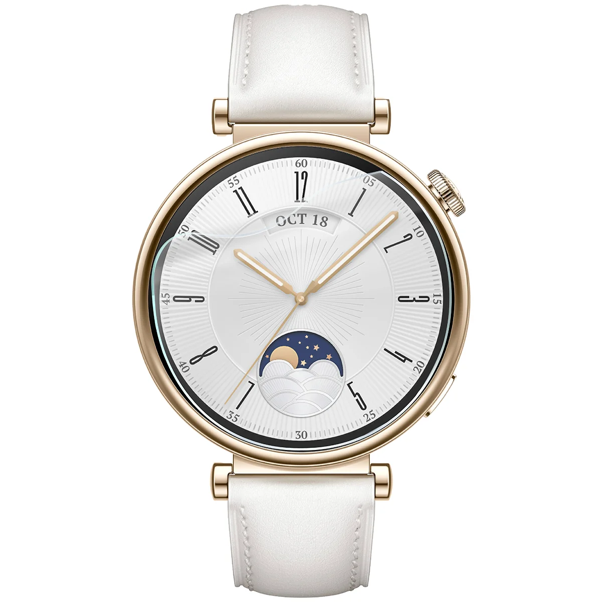 Bizon Watch Film HydroFlex hydrogel film for Huawei Watch GT 4 41 mm on the watch