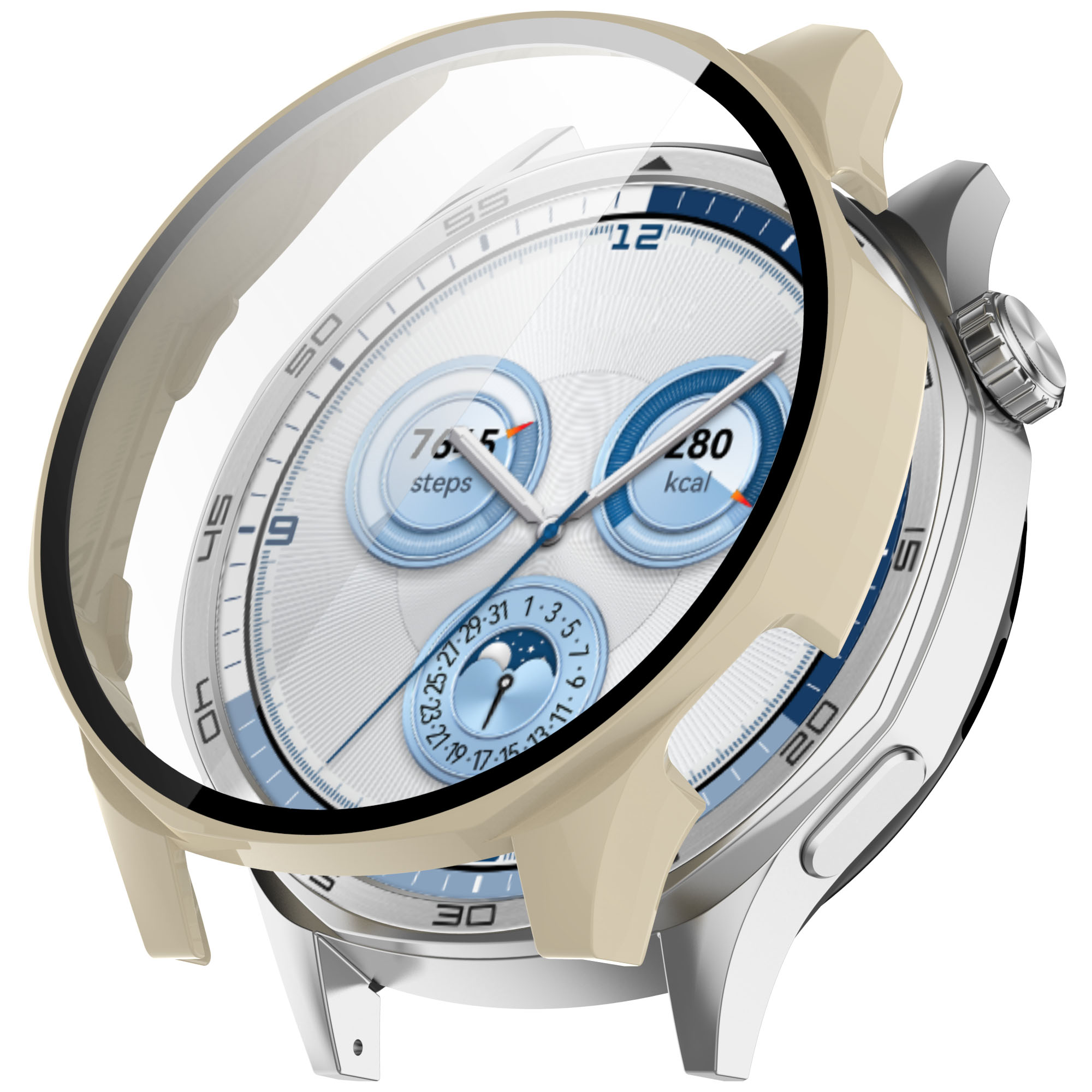 Hülle mit Glas Bizon Case+Glass Set seitlich präsentiert