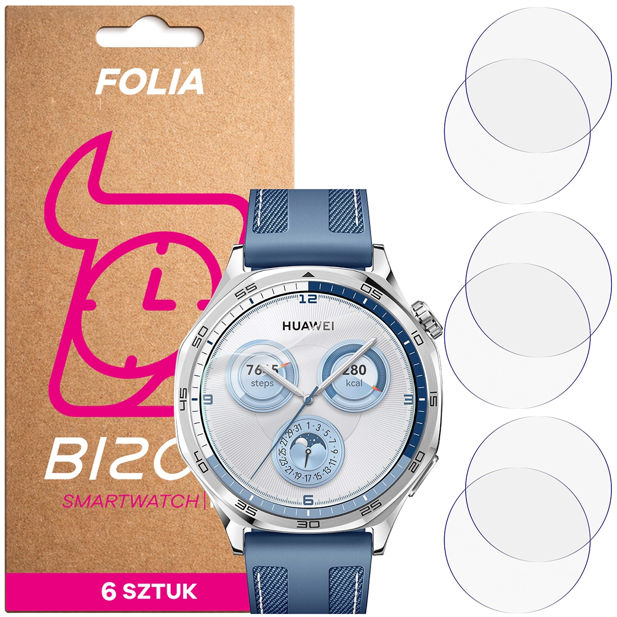 Bison Hydrogel Film HydroFlex for Huawei Watch GT 5 46 mm