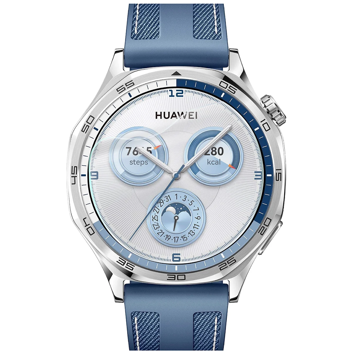 Bison Hydrogel Film HydroFlex for Huawei Watch GT 5 46 mm on the watch