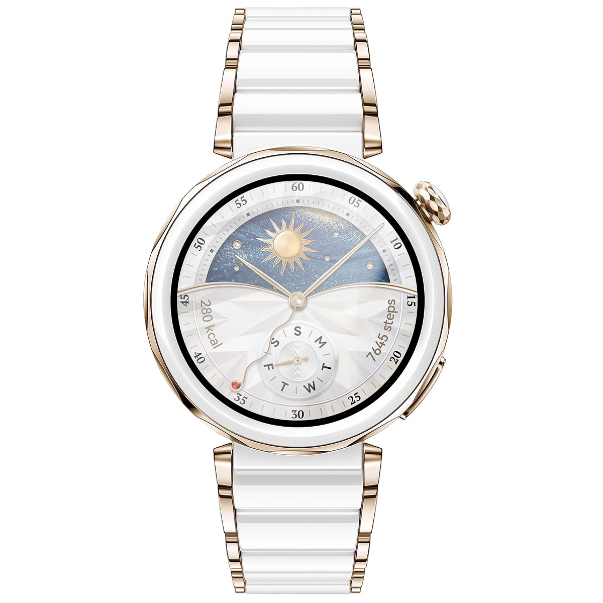 Hybrid glass with black frame perfectly fitted to Huawei Watch GT 5 Pro 42 mm