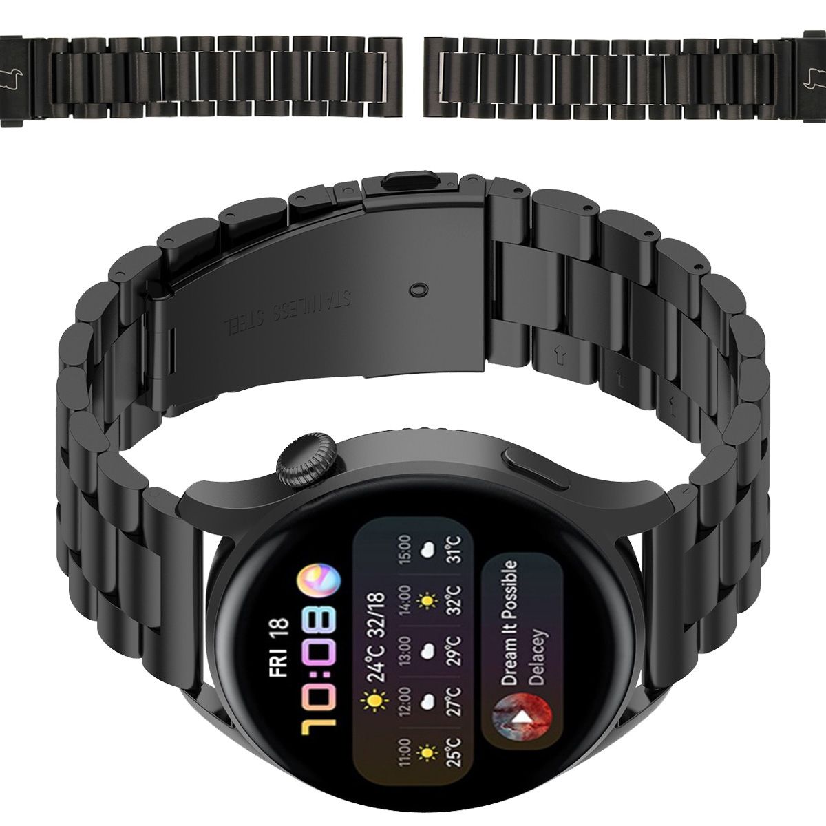 Pasek do zegarka Bizon Strap Watch Aura do Huawei Watch GT5 Pro 42mm