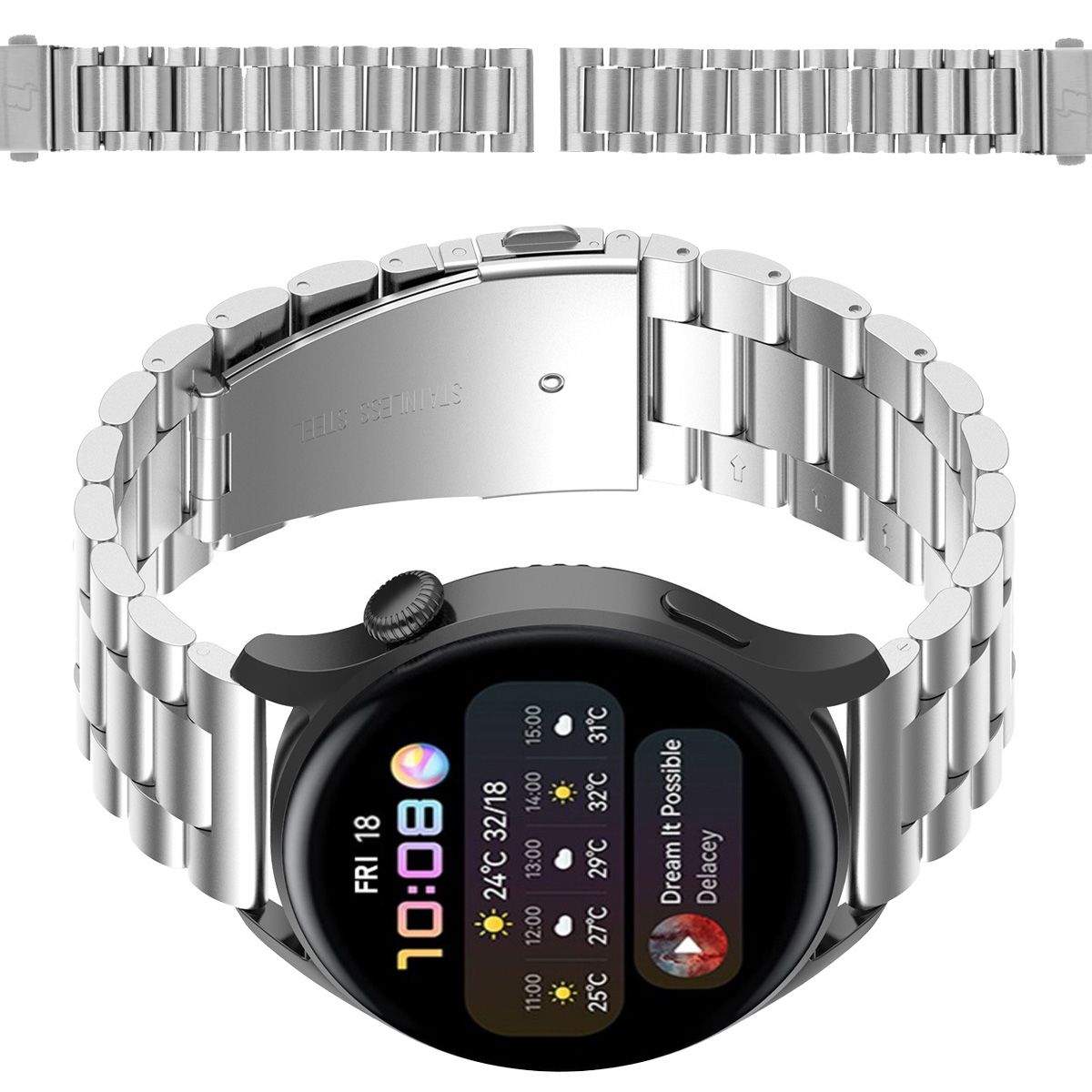 Pasek do zegarka Bizon Strap Watch Aura do Huawei Watch GT5 Pro 42mm
