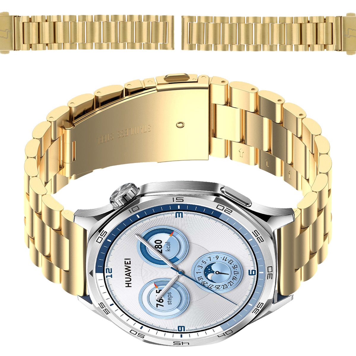 Brățara pentru ceas Bizon Strap Watch Aura pentru Huawei Watch GT5 Pro 42mm