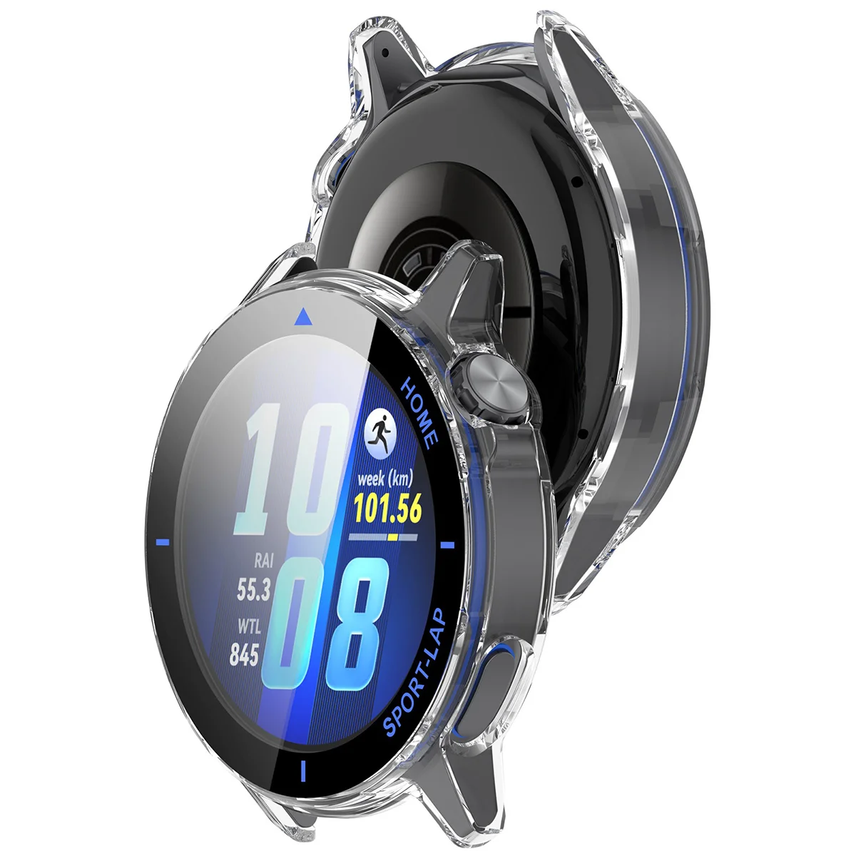 Etui z wbudowanym szkłem Bizon Case Watch Adamo do Huawei Watch GT Runner 2
