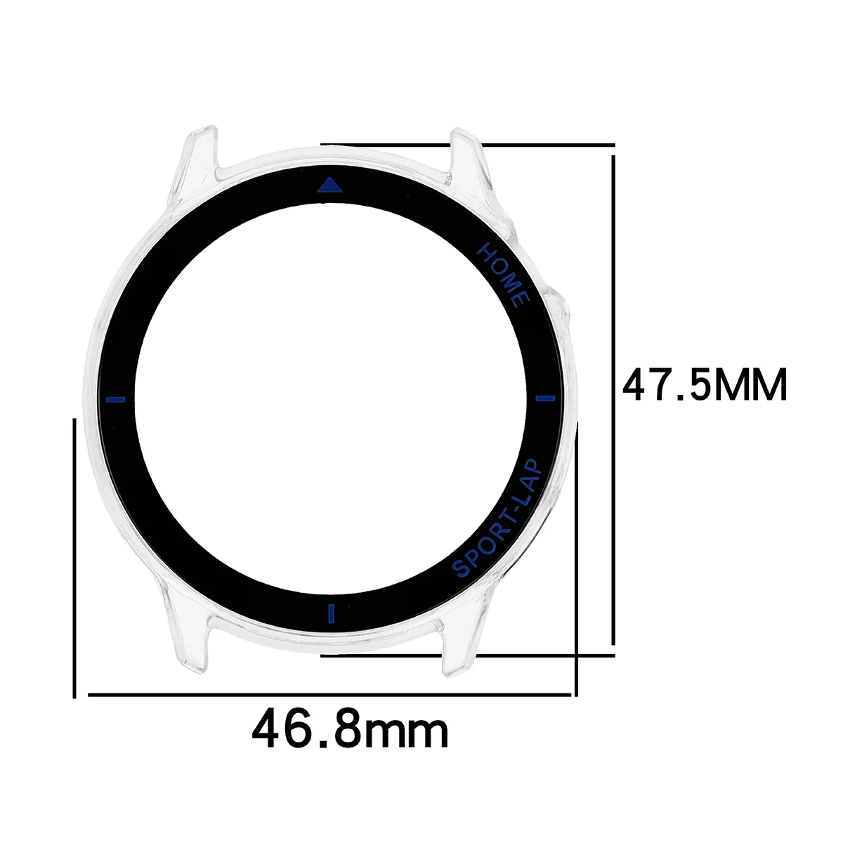 Wymiary etui Bizon Case Watch Adamo do Huawei Watch GT Runner 2