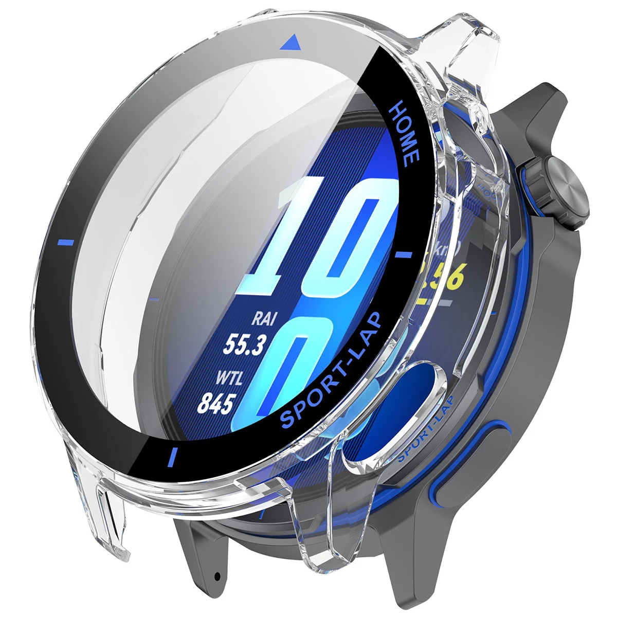 Wizualizacja nakładania etui Bizon Case Watch Adamo do Huawei Watch GT Runner 2