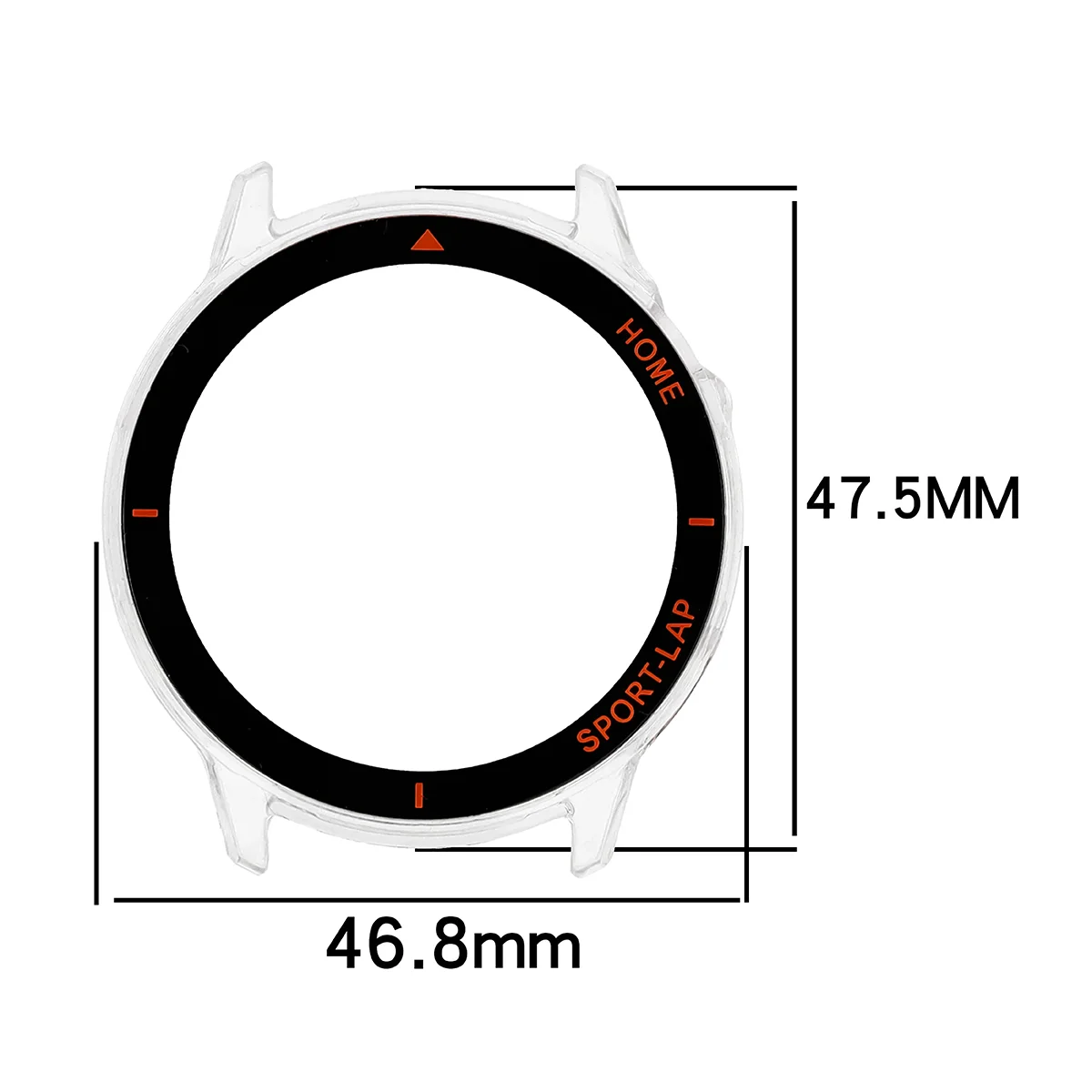 Wymiary etui Bizon Case Watch Adamo do Huawei Watch GT Runner 2