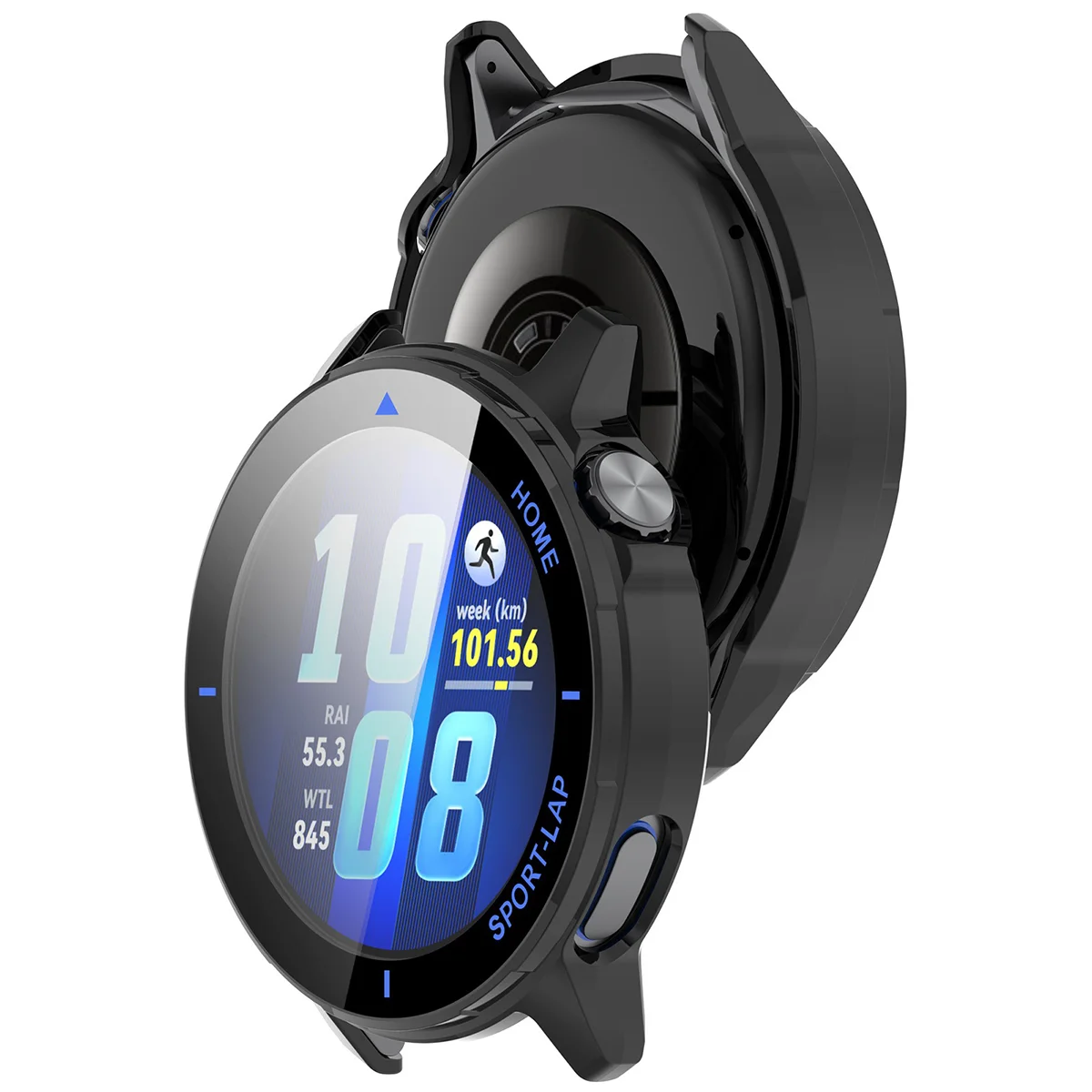 Etui z wbudowanym szkłem Bizon Case Watch Adamo do Huawei Watch GT Runner 2