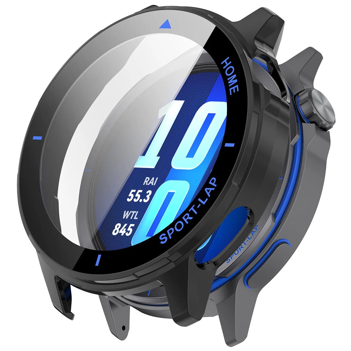 Wizualizacja nakładania etui Bizon Case Watch Adamo do Huawei Watch GT Runner 2