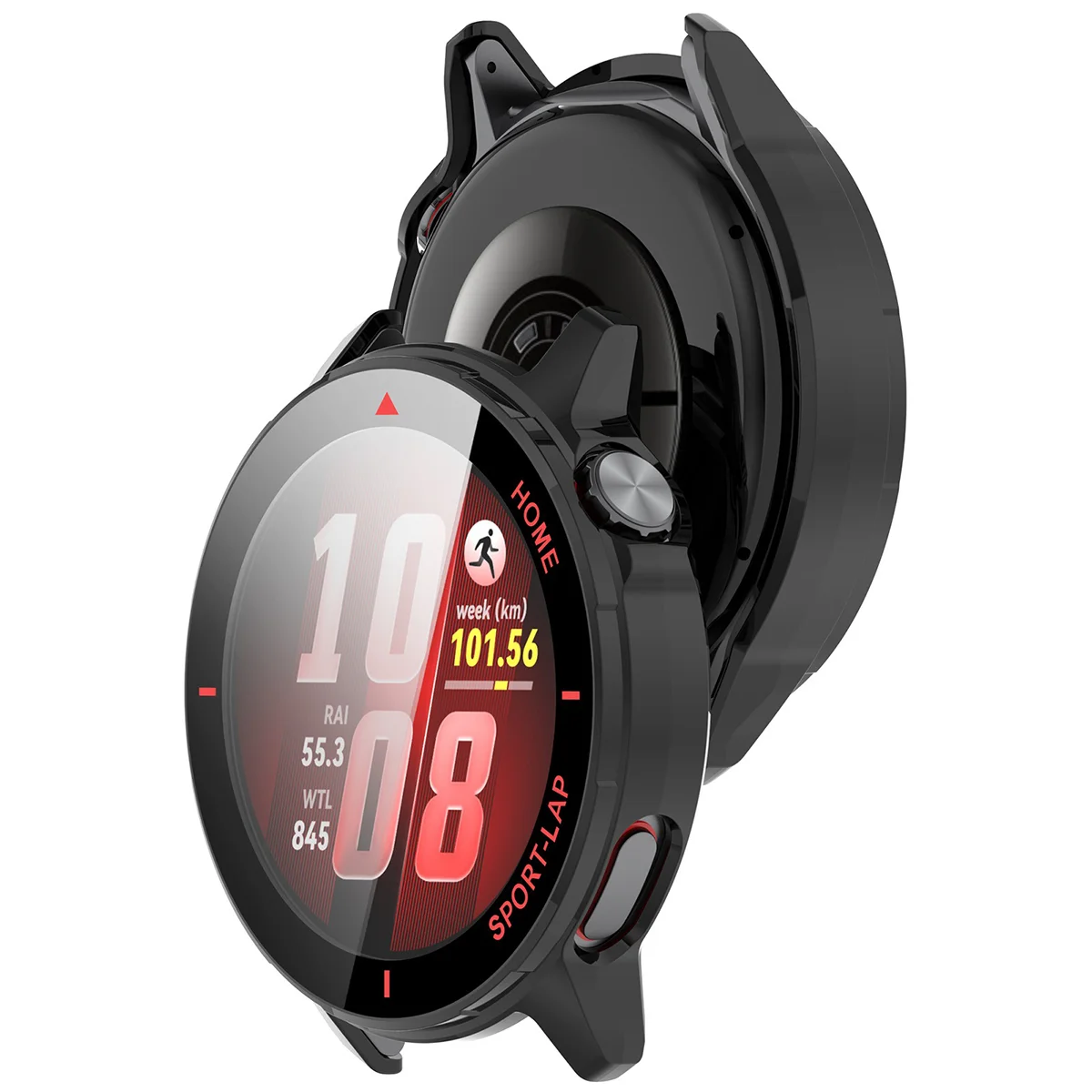 Etui z wbudowanym szkłem Bizon Case Watch Adamo do Huawei Watch GT Runner 2