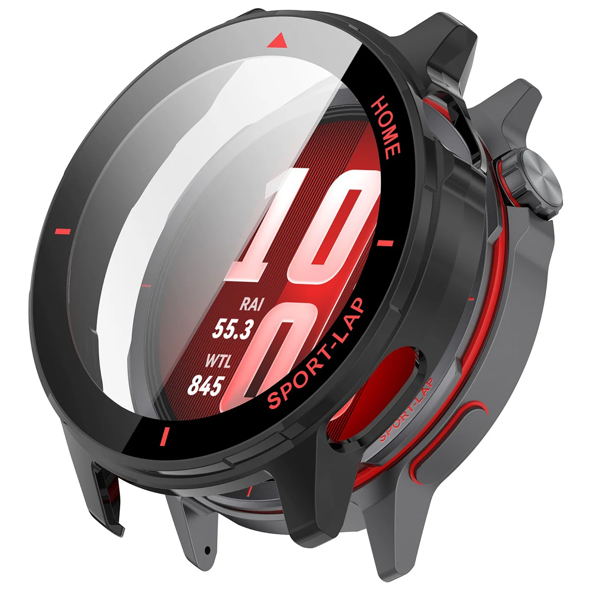 Wizualizacja nakładania etui Bizon Case Watch Adamo do Huawei Watch GT Runner 2