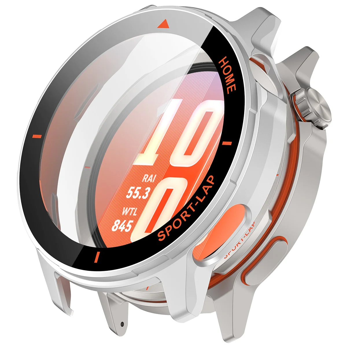 Wizualizacja nakładania etui Bizon Case Watch Adamo do Huawei Watch GT Runner 2