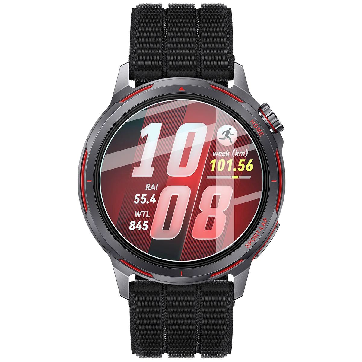 Wymiary szkła Bizon Glass Watch Clear do Huawei Watch GT Runner 2