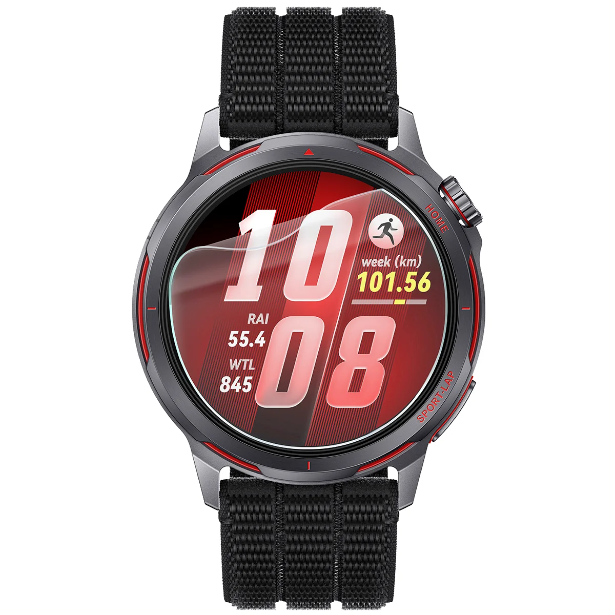 Folia hydrożelowa Bizon Watch Film HydroFlex do Huawei Watch GT Runner 2 na zegarku
