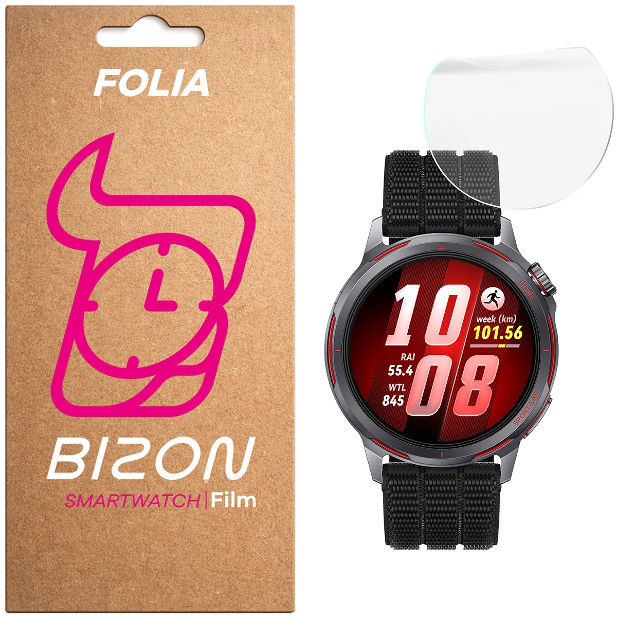 Folia hydrożelowa Bizon Watch Film Hydrogel dla Huawei Watch GT Runner 2!