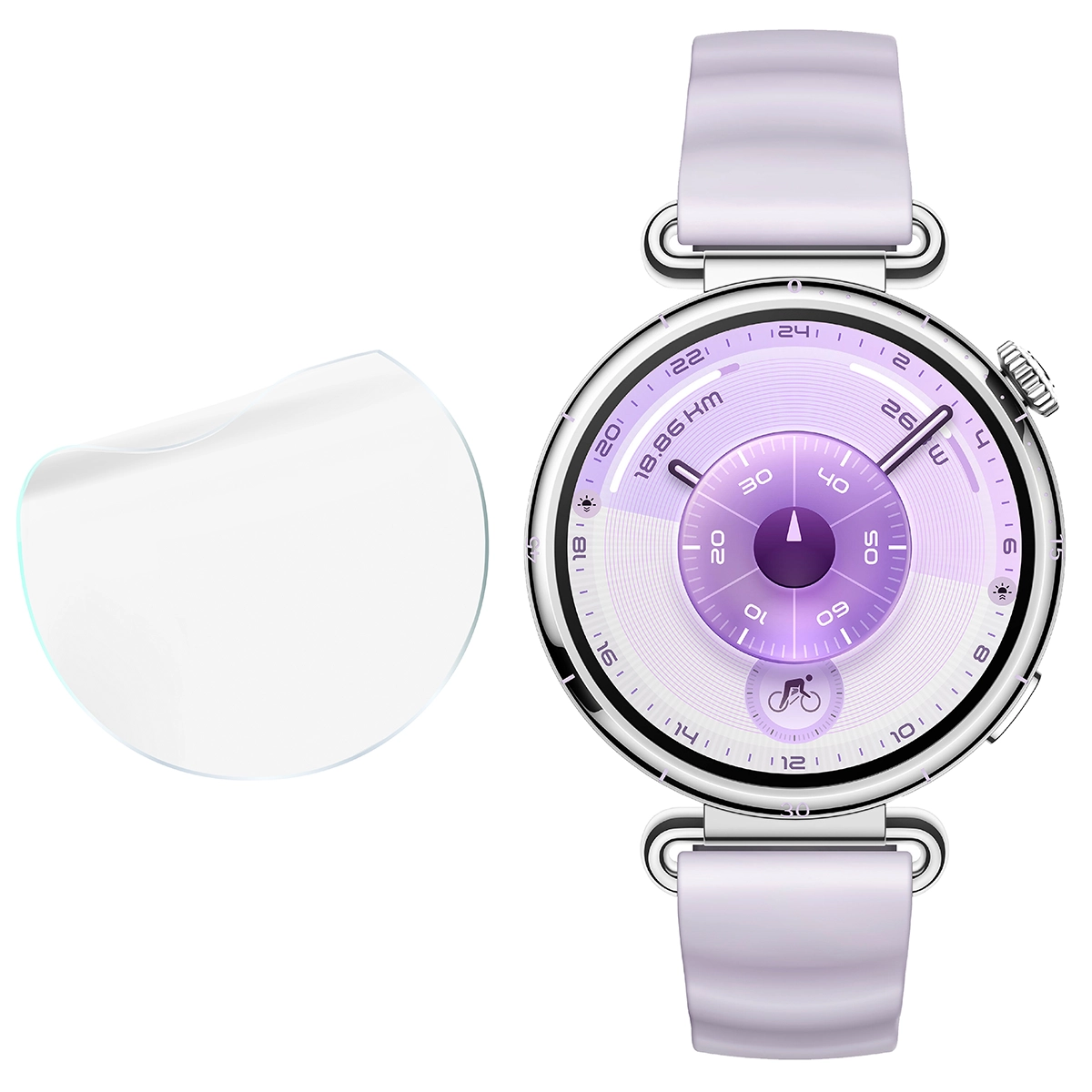 Bizon Glass Watch Hydrogel Duo w zestawieniu z Huawei Watch GT6 41 mm!