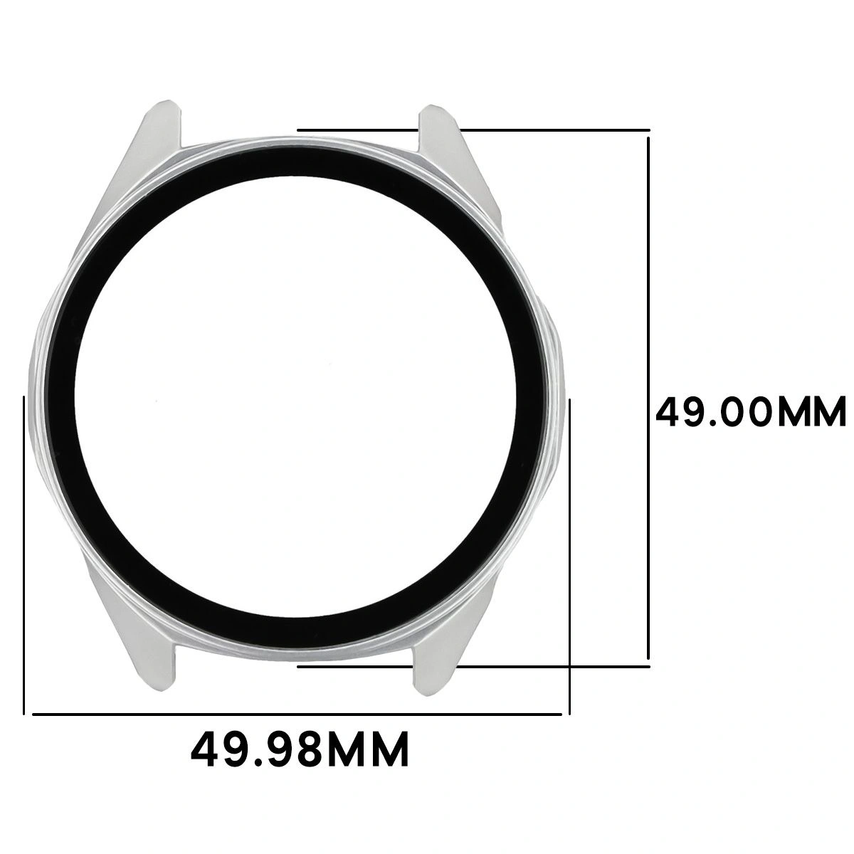 Dimensions of the Bizon Case+Glass Watch for Huawei Watch GT6 46 mm