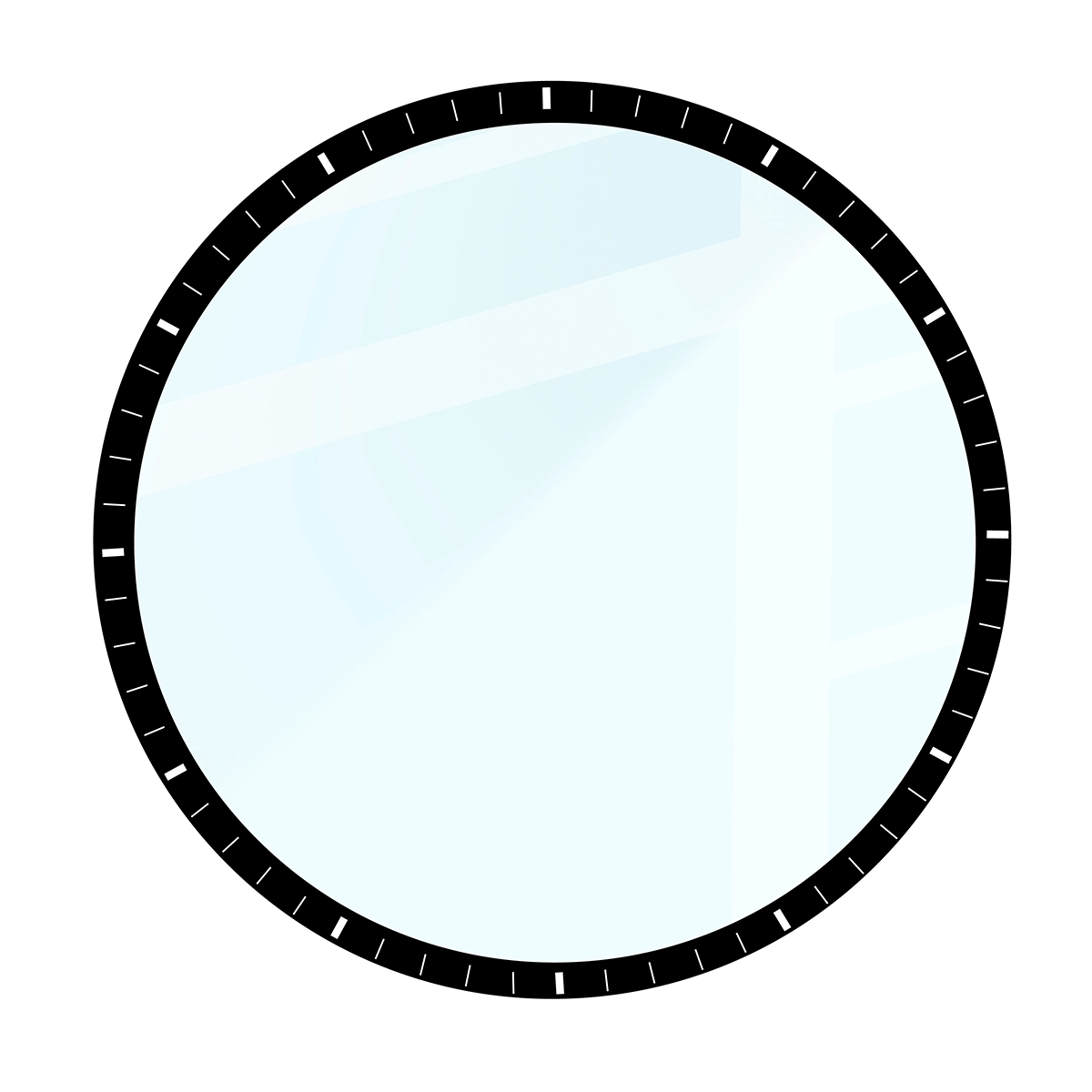 Wymiary szkła hybrydowego Bizon Glass Watch Edge dla Huawei Watch GT6 46 mm