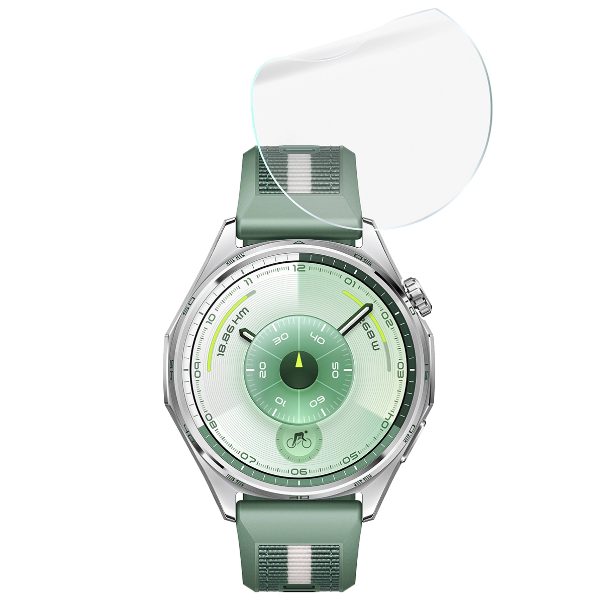 Zestaw folii hydrożelowych Bizon Glass Watch Hydrogel Duo dla Huawei Watch GT6 46 mm