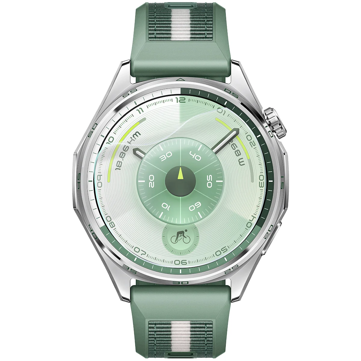 Bison Watch Film HydroFlex hydrogel film for Huawei Watch GT6 46 mm on the watch
