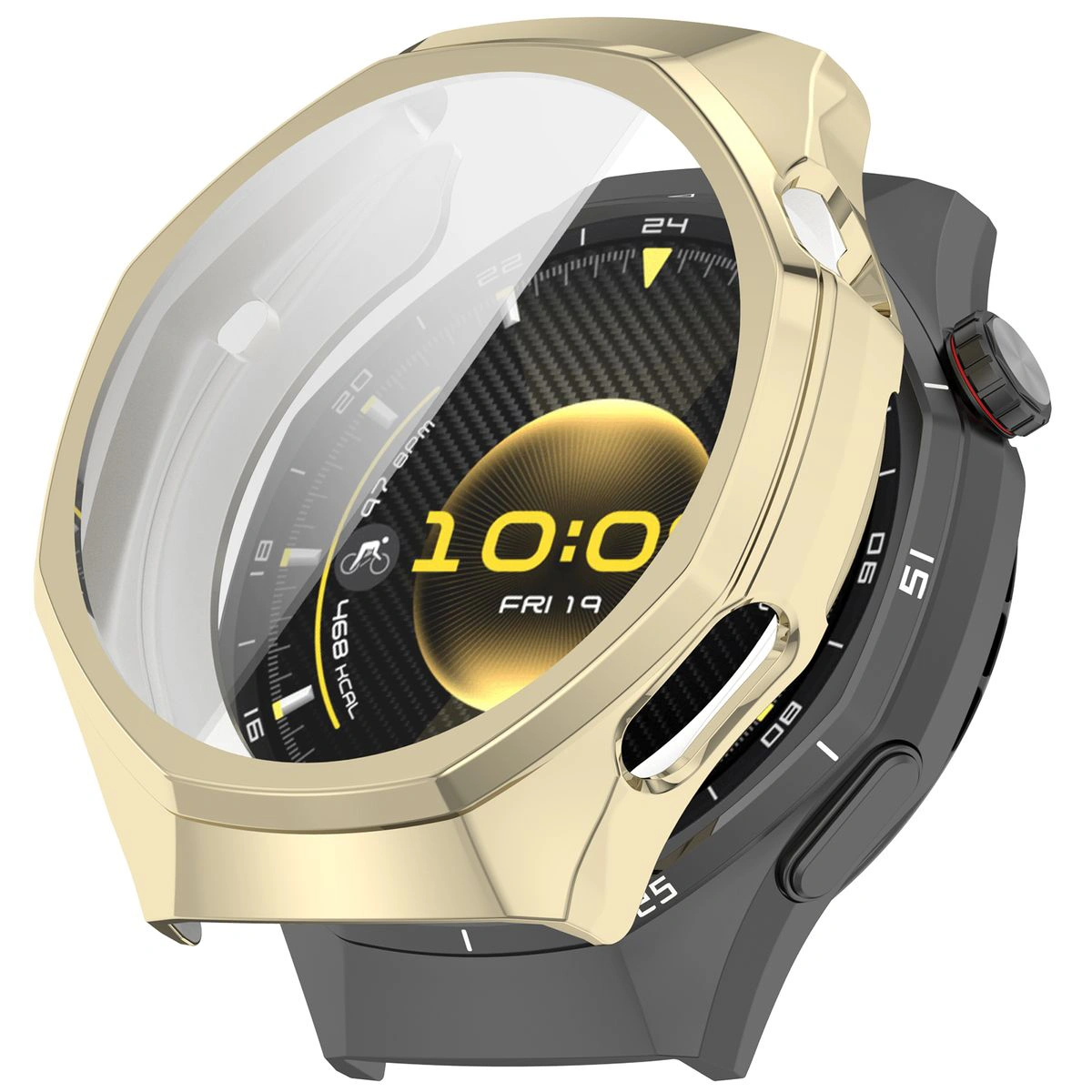 Vorder- und Rückseite des Bizon Case Watch Felipe für Huawei Watch GT6 Pro 46 mm