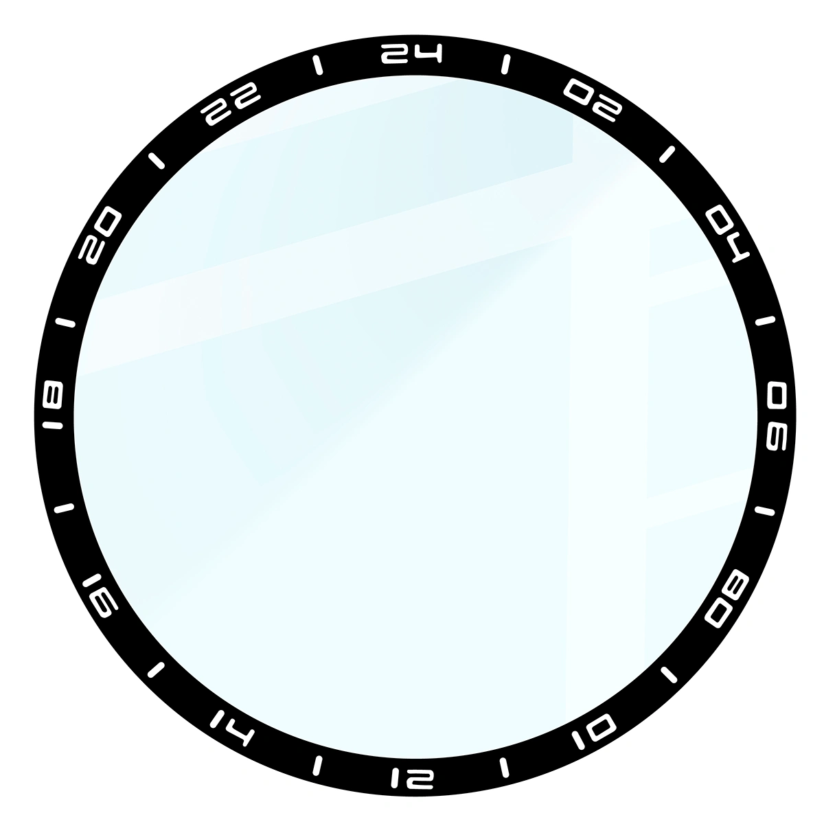 Wymiary szkła hybrydowego Bizon Glass Watch Edge dla Huawei Watch GT6 Pro 46 mm