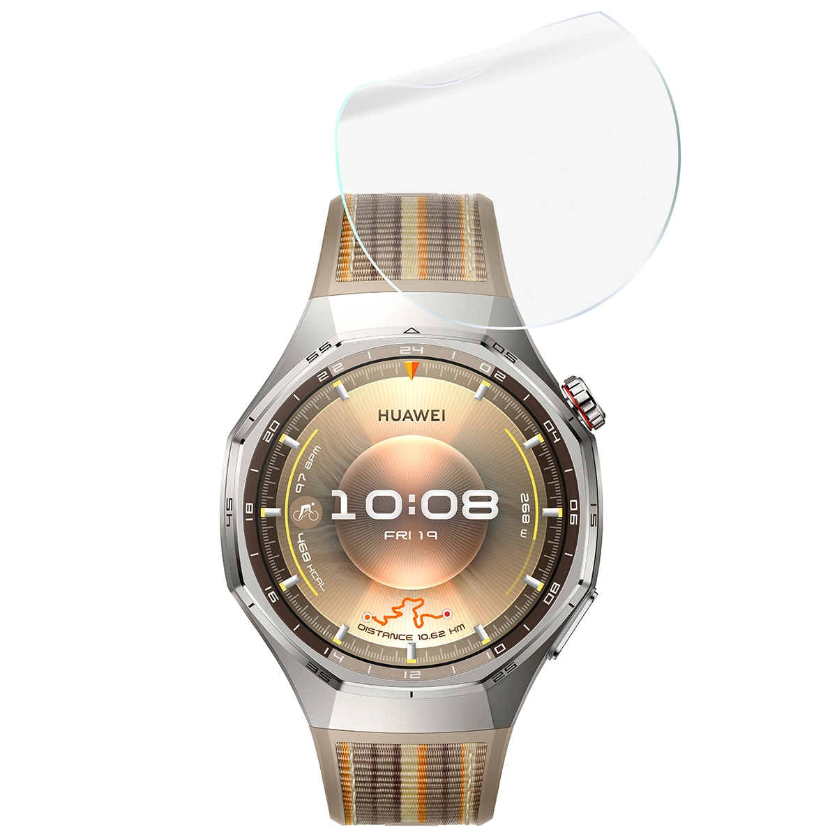 Zestaw folii hydrożelowych Bizon Glass Watch Hydrogel Duo dla Huawei Watch GT6 Pro 46 mm