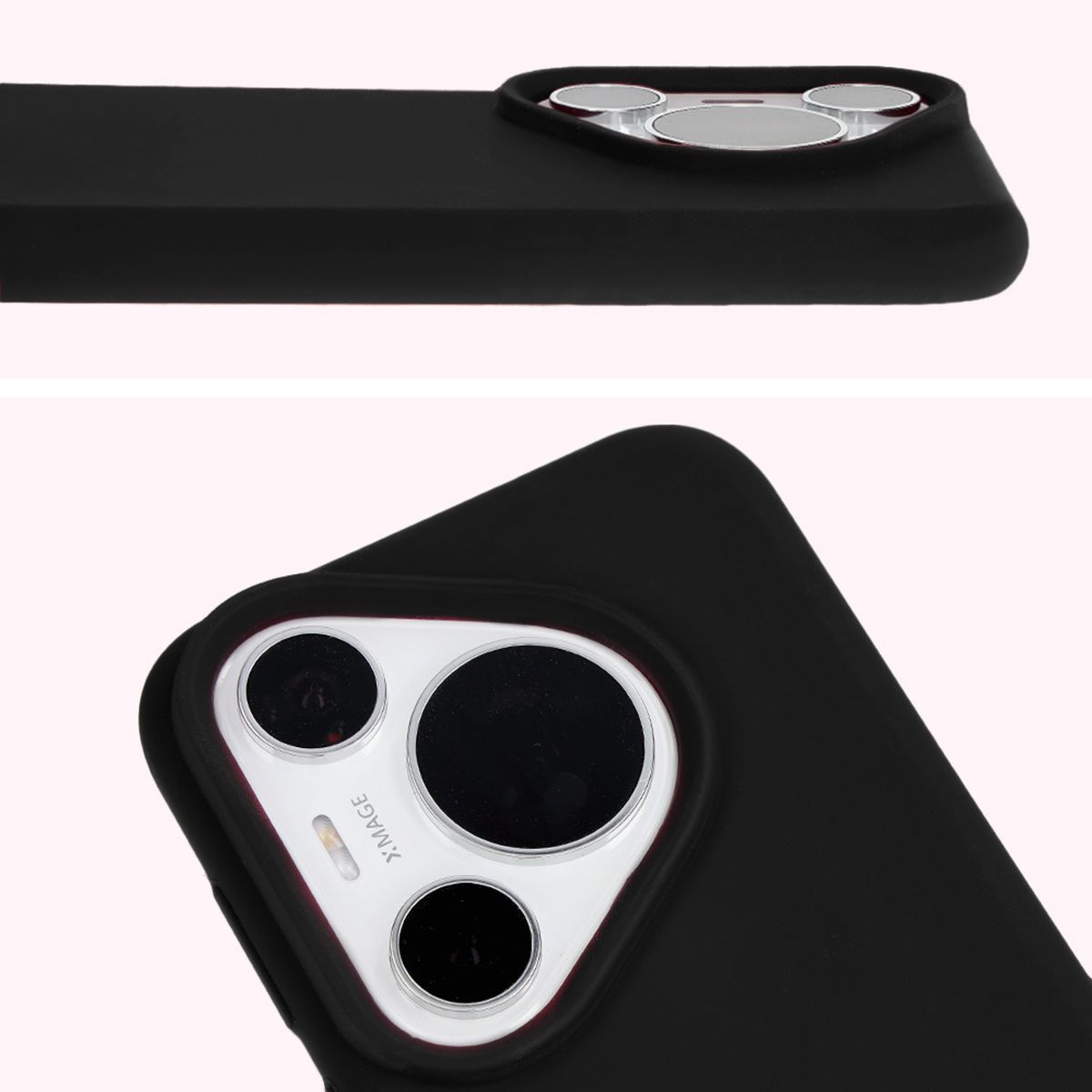 Close-up of the lens cutout in the Bizon Soft Case