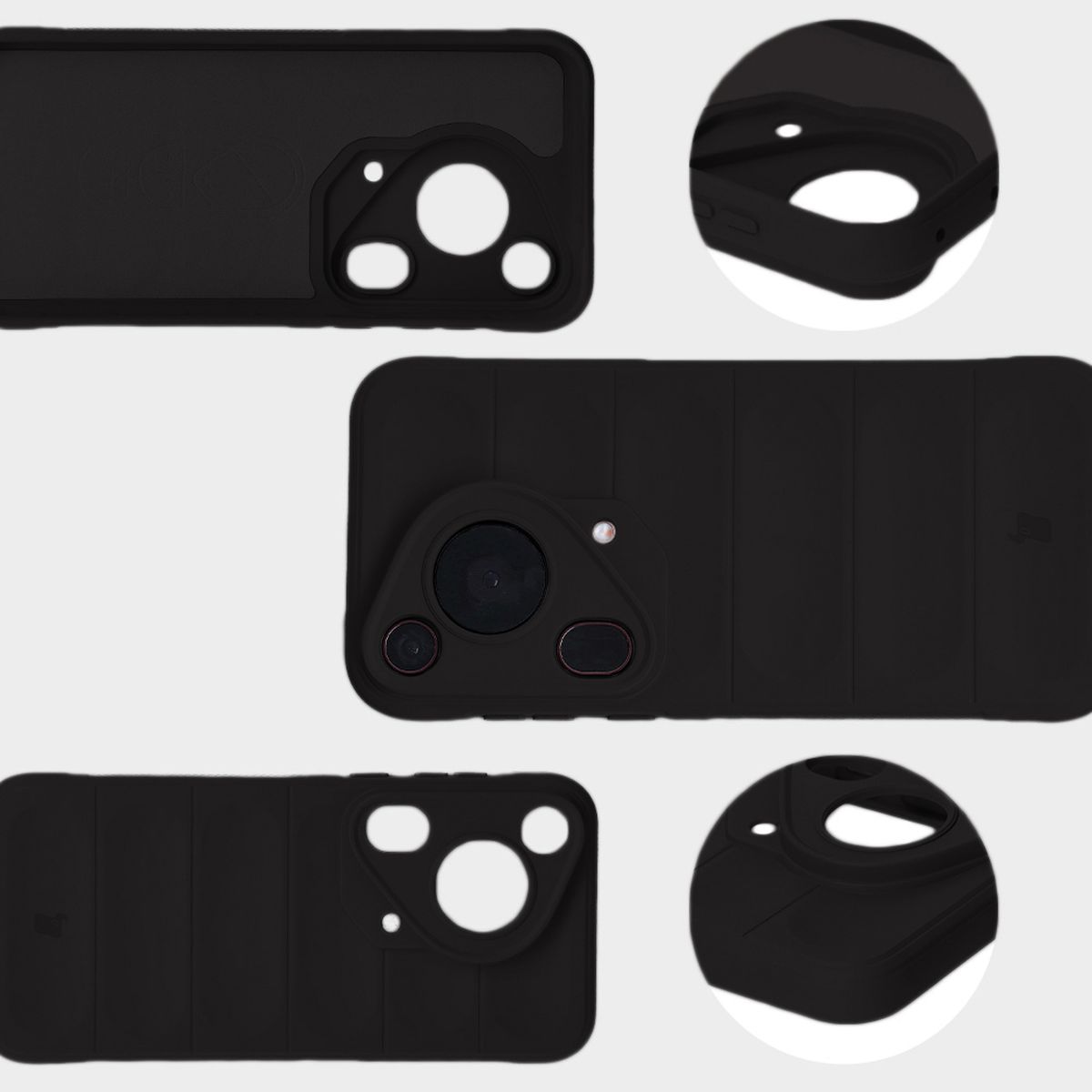 Microfiber lining, grooves on the back, and reinforced corners in Bison Case Tur