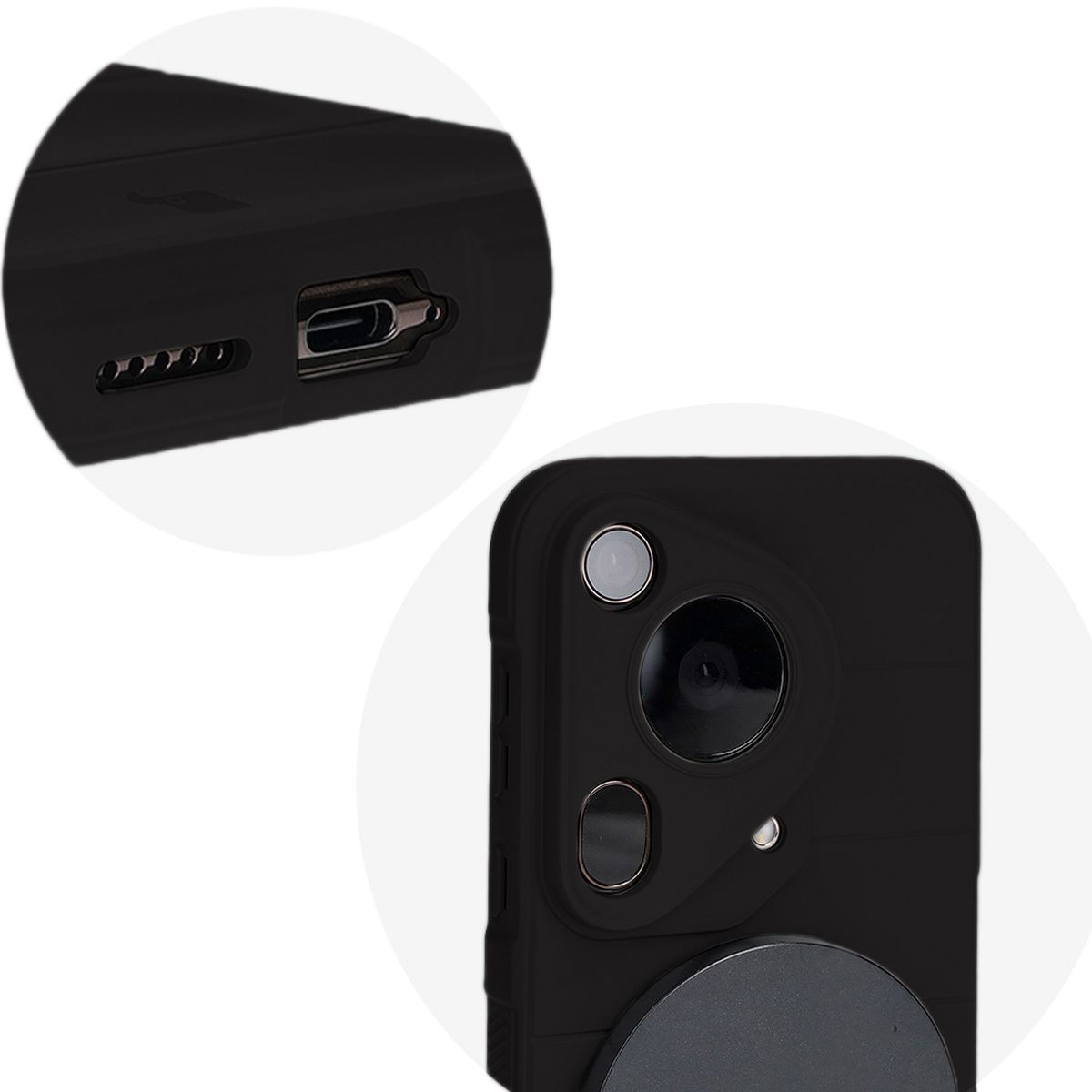 Precise cutouts and compatibility with wireless charging in Bison Case Tur