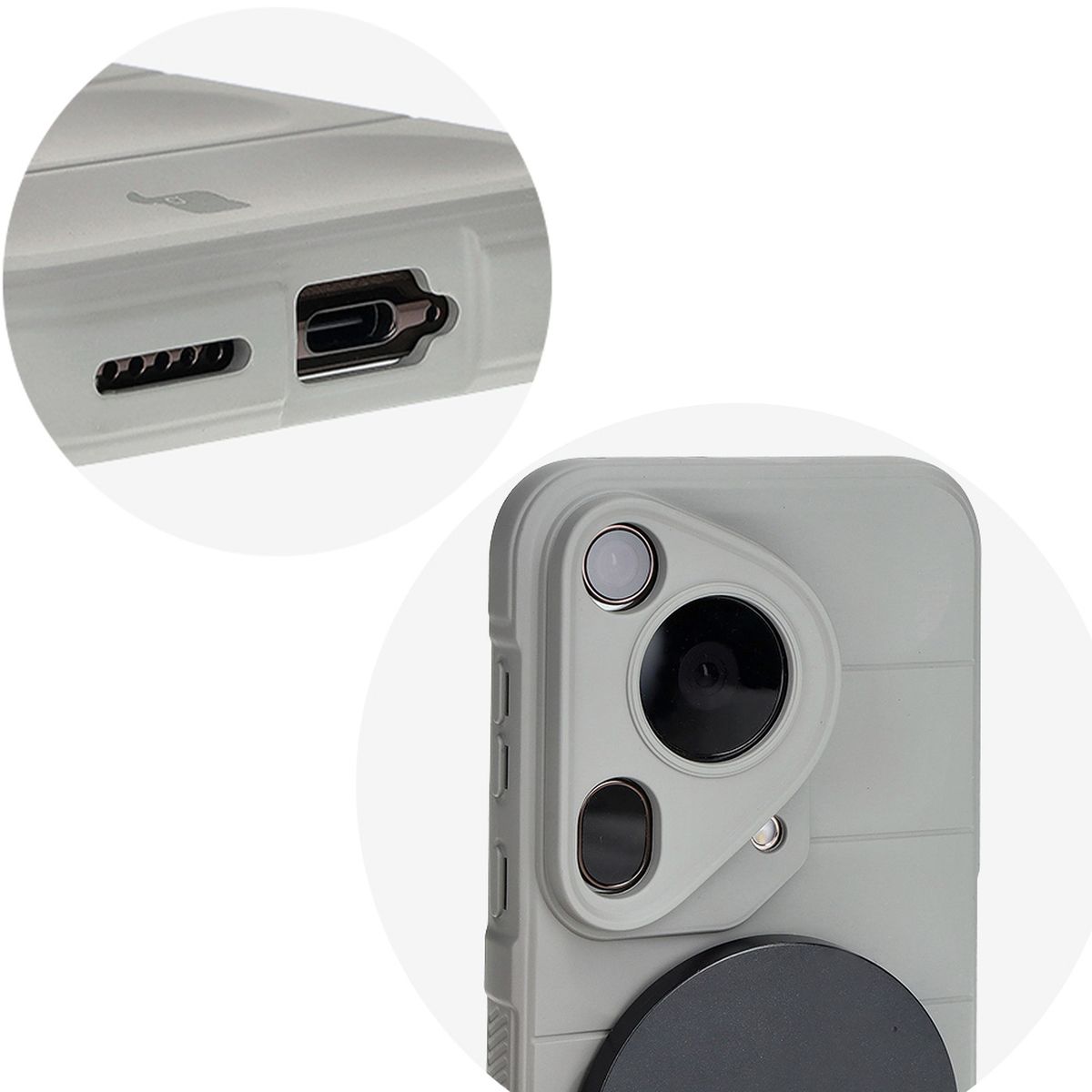 Precise cutouts and compatibility with wireless charging in the Bizon Case Tur