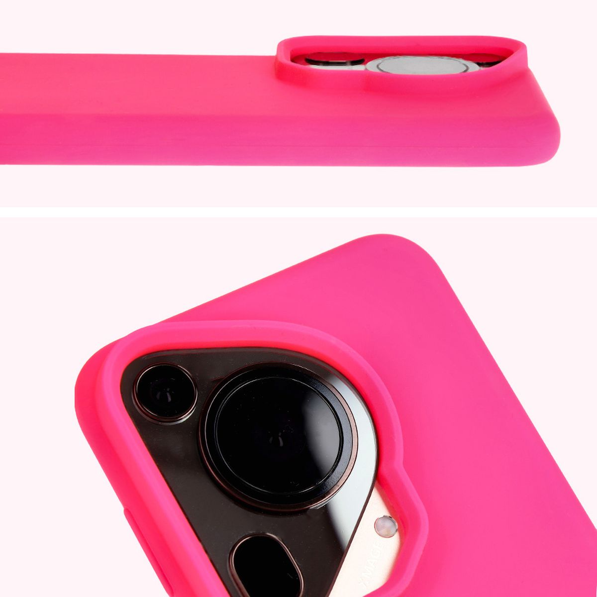 Close-up of the lens cutout in Bizon Soft Case