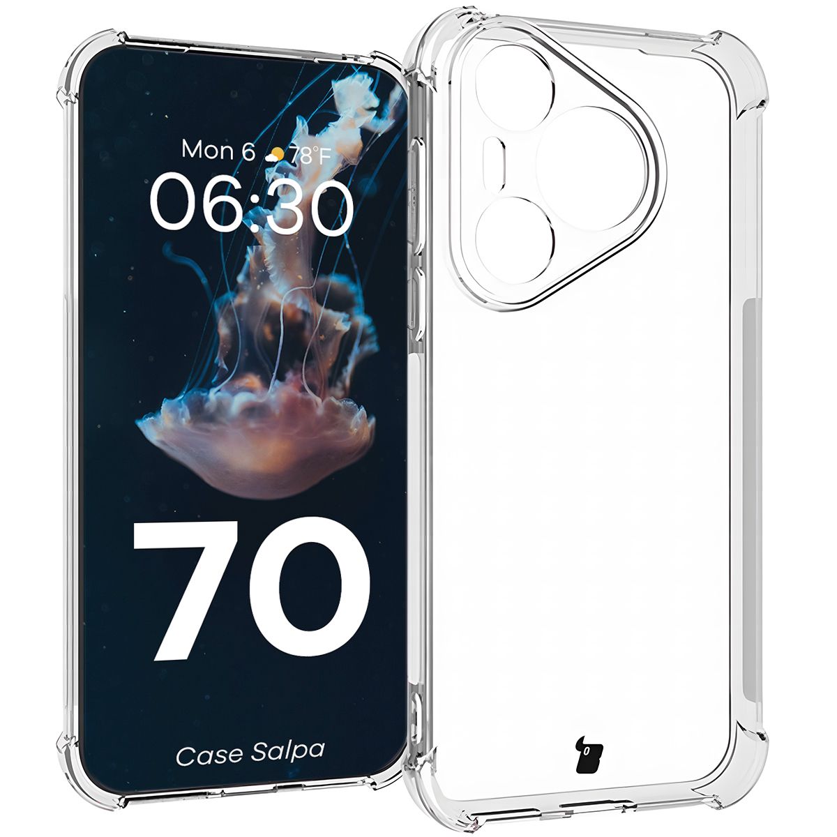 Transparent Bizon Case Salpa for Huawei Pura 70