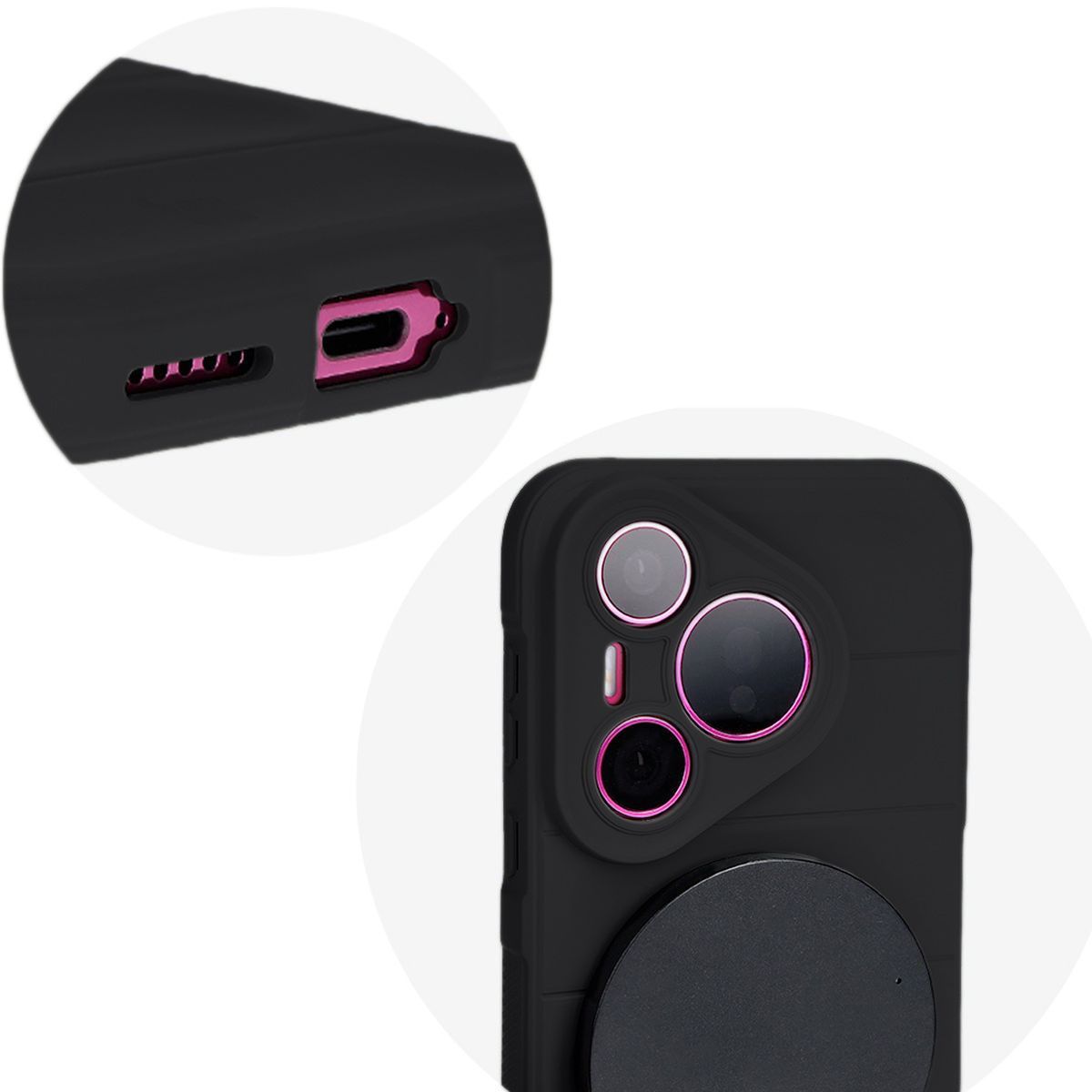 Precise cutouts and compatibility with wireless charging in Bizon Case Tur