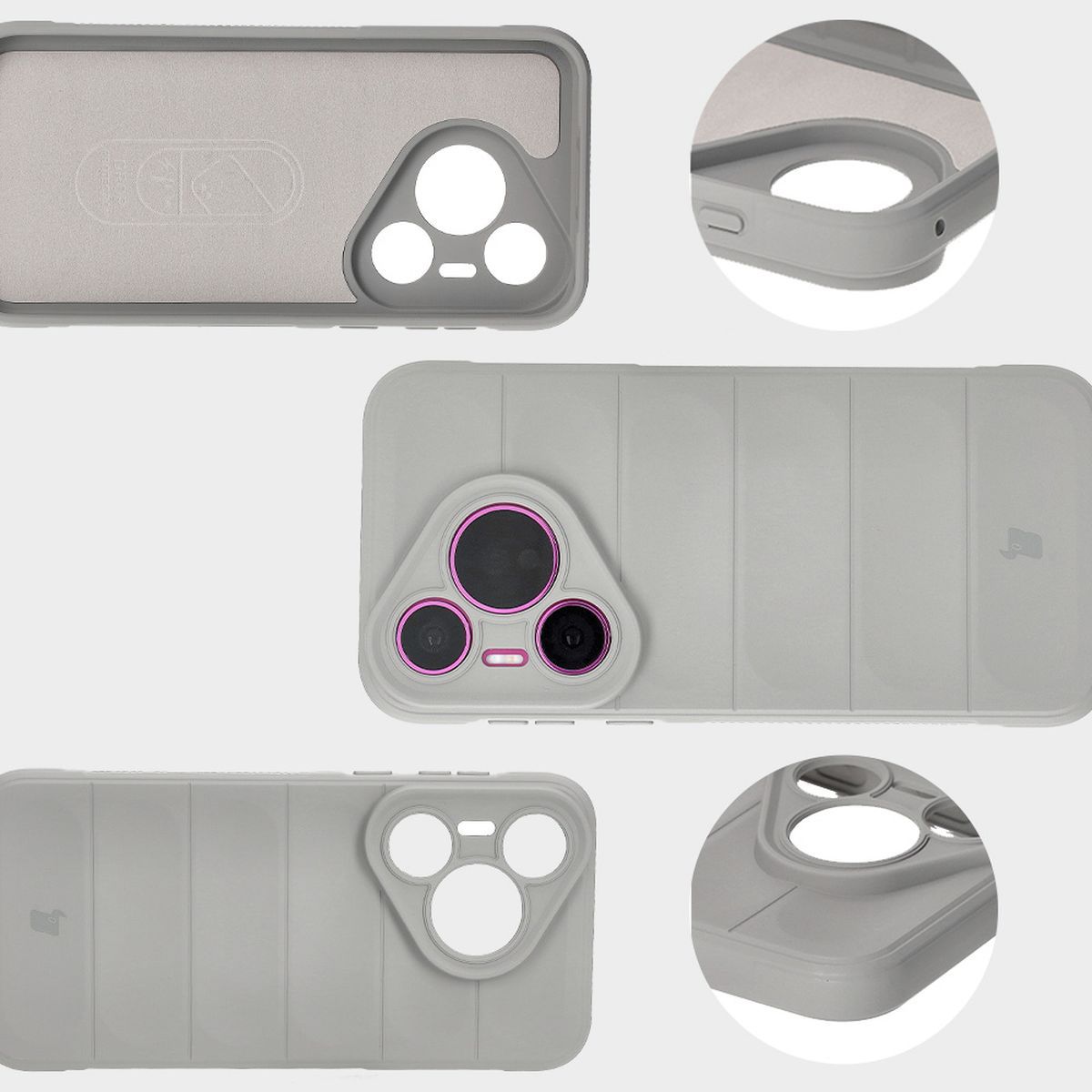 Microfiber lining, grooves on the back, and reinforced corners in Bison Case Tur