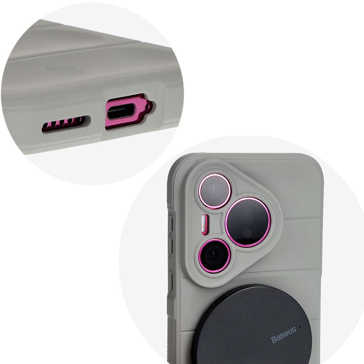 Precise cutouts and compatibility with wireless charging in Bison Case Tur