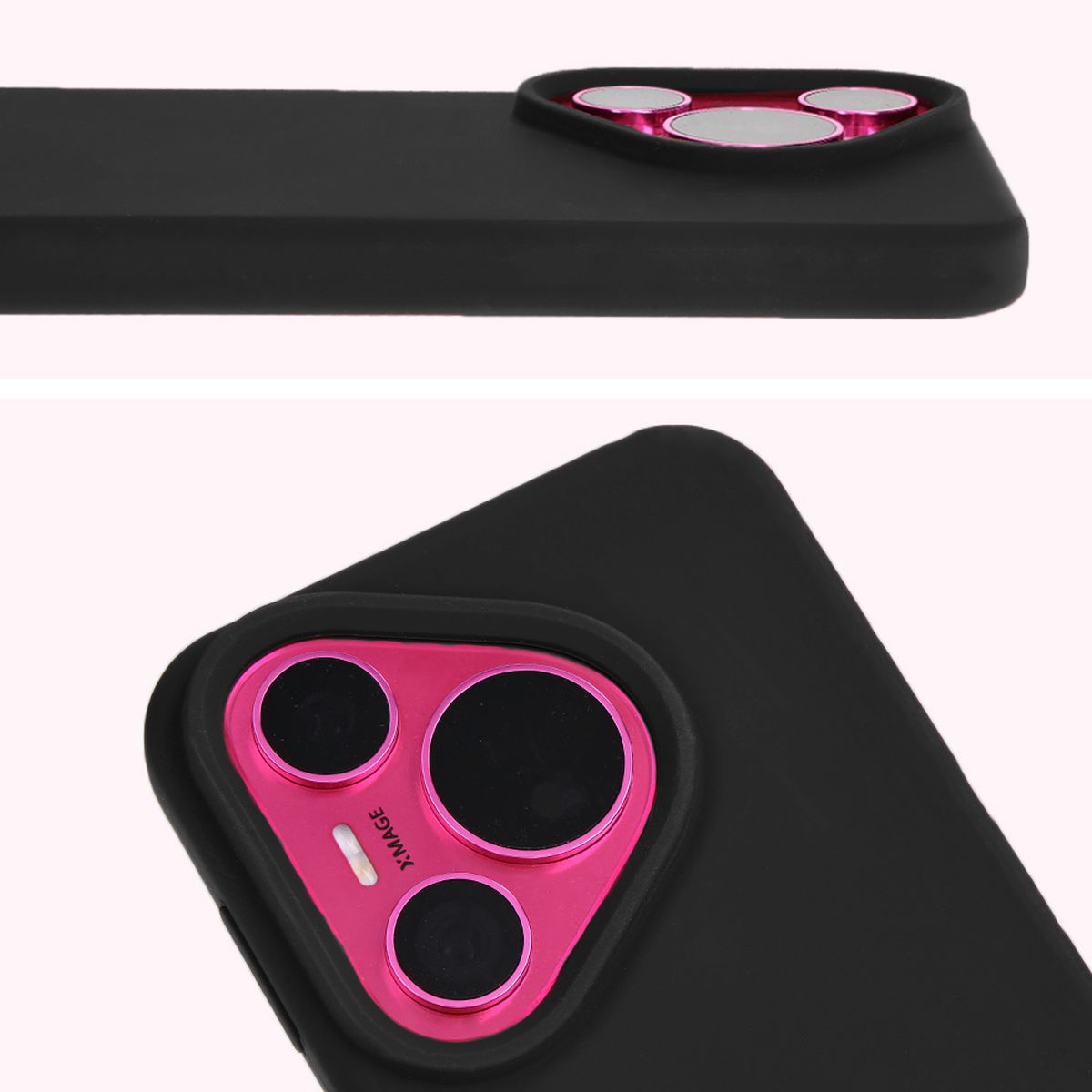 Close-up of the lens cutout in the Bizon Soft Case