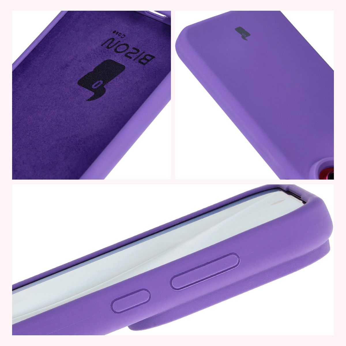 Bizon Soft Case structure: integrated covers, raised edges, and microfiber lining