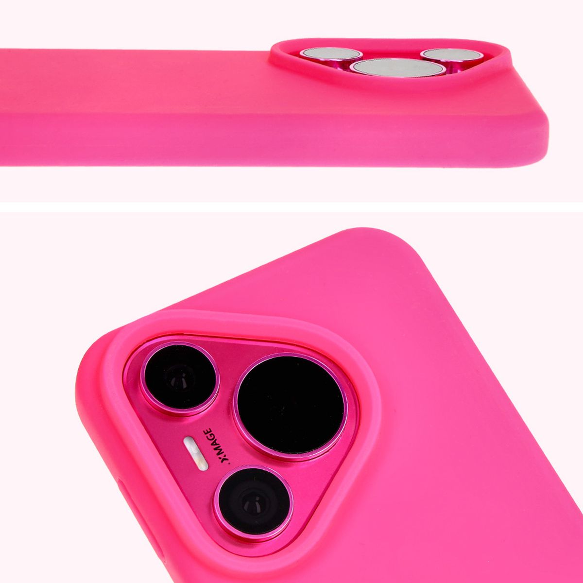 Close-up of the lens cutout in the Bizon Soft Case