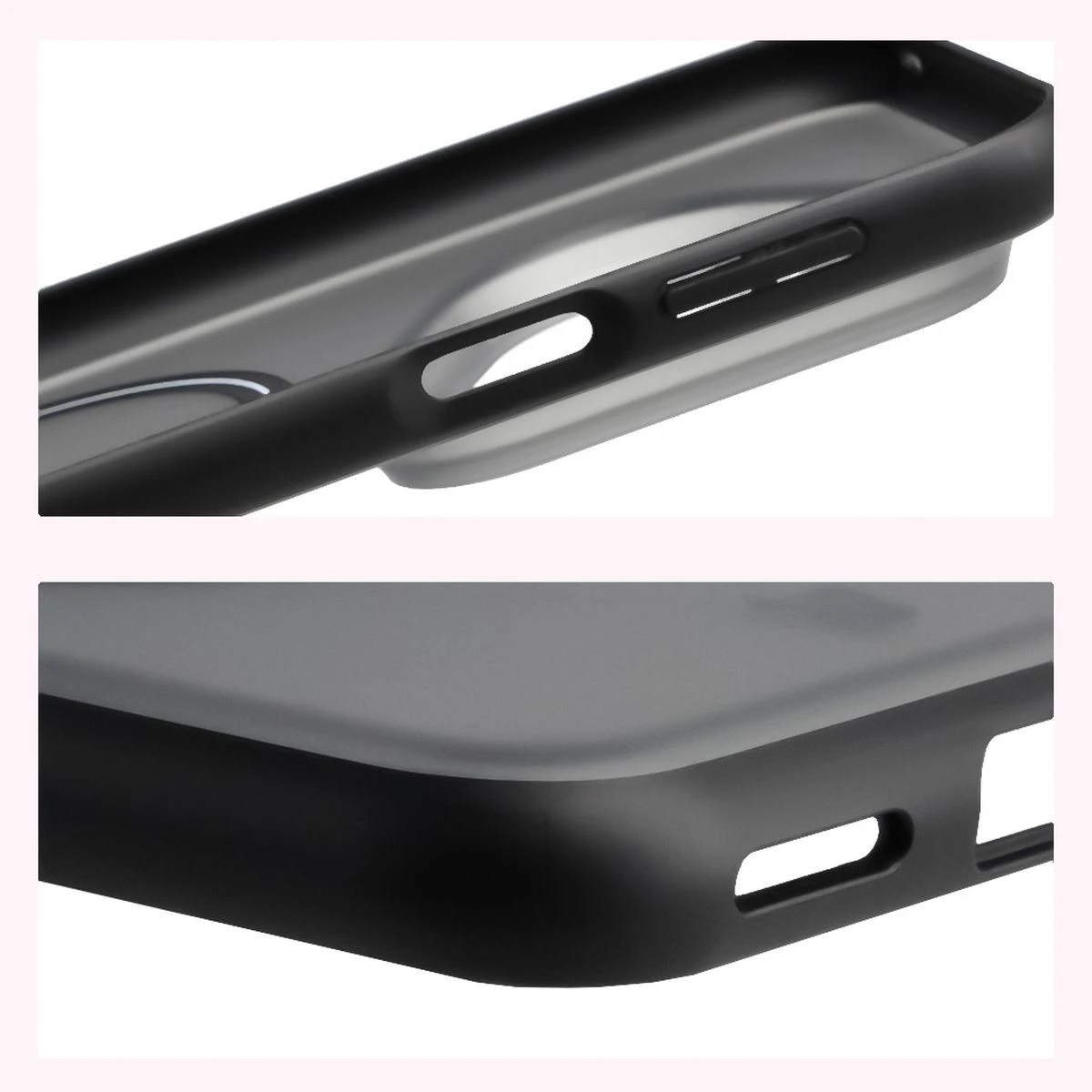 Wzmocnione narożniki i podwyższone ranty ekranu w etui Bizon Case MatteO do Huawei Pura 80 Pro / Huawei Pura 80 Pro Plus